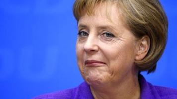 Merkel e la fanciulla palestinese